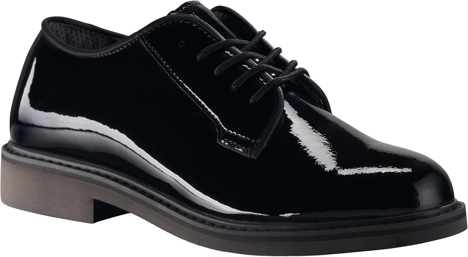 Men's Uniform Oxford Shoes, Patent Dress Shoes for Ceremonies, Formal Inspections