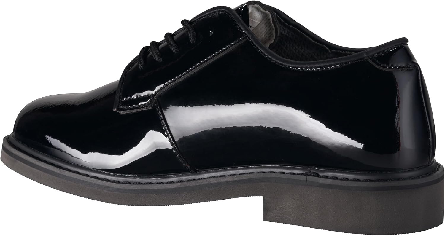 Men's Uniform Oxford Shoes, Patent Dress Shoes for Ceremonies, Formal Inspections - Image 2